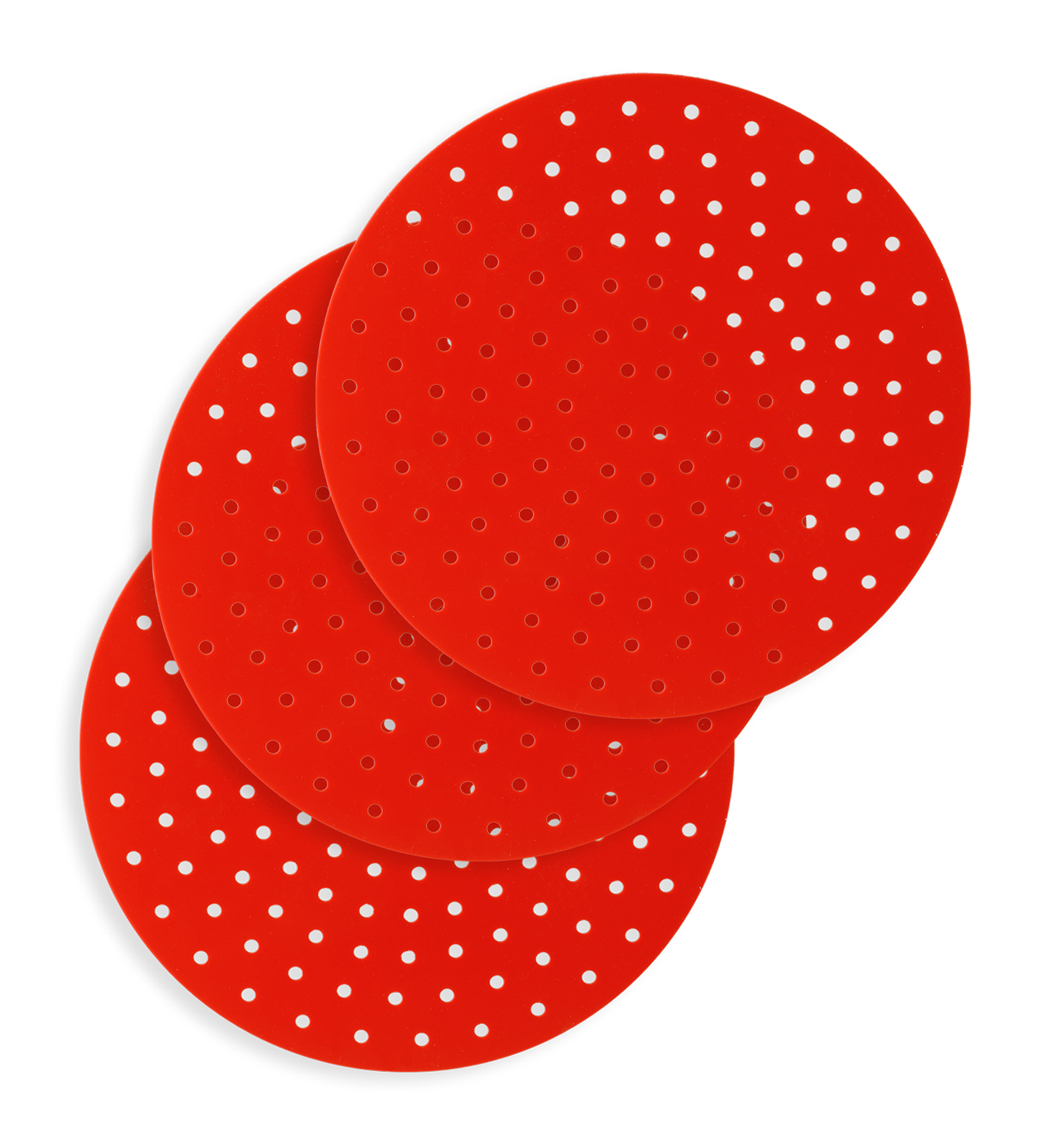 3-Pack Reusable Silicone Air Fryer Liners – Non-Stick, Round Mats