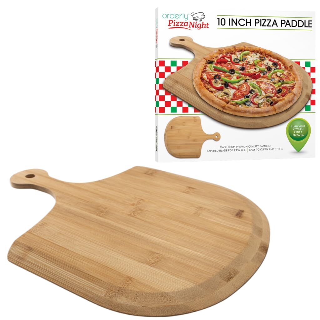 10 Inch Bamboo Wood Pizza Paddle