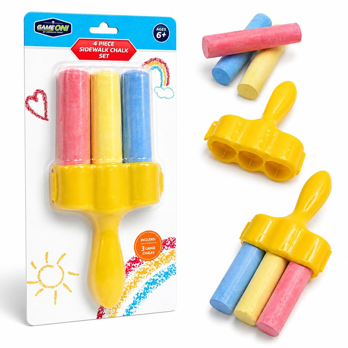 4 PIECE SIDEWALK CHALK SET