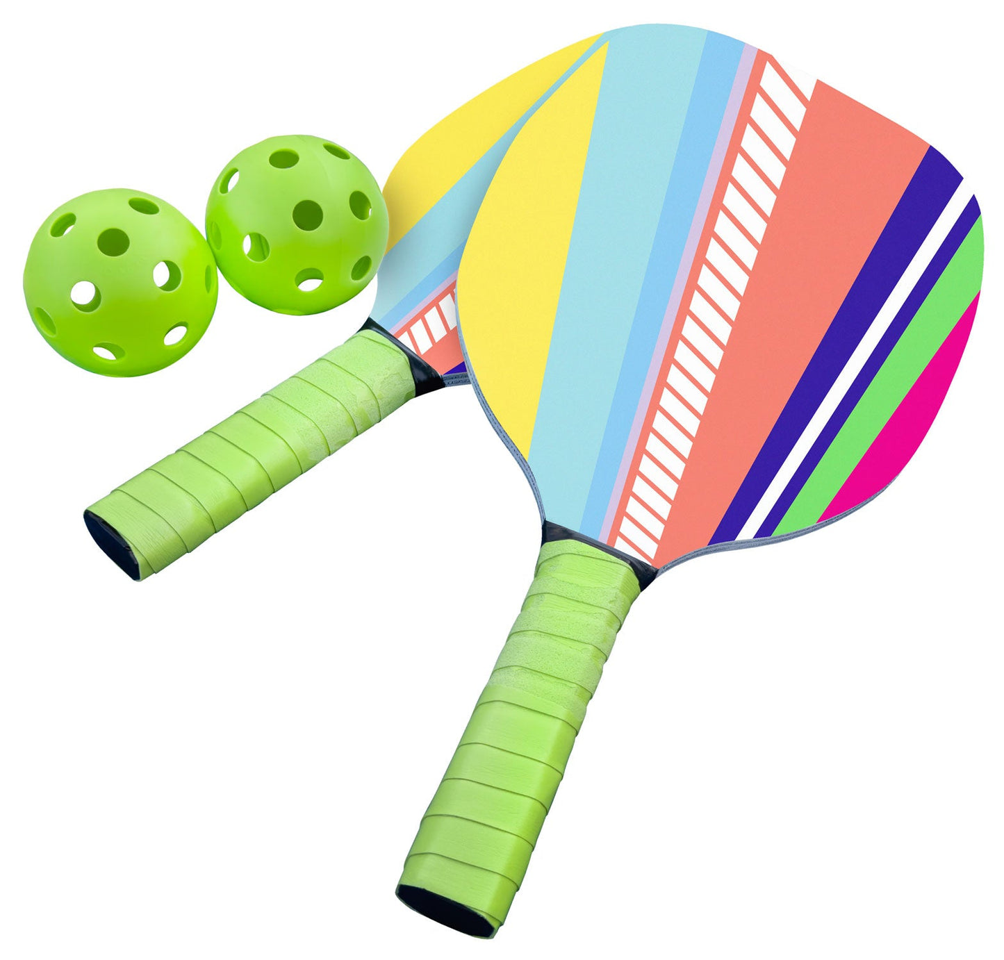 Lightweight Polymer Paddle and Ball Set for Competitive & Recreational Play