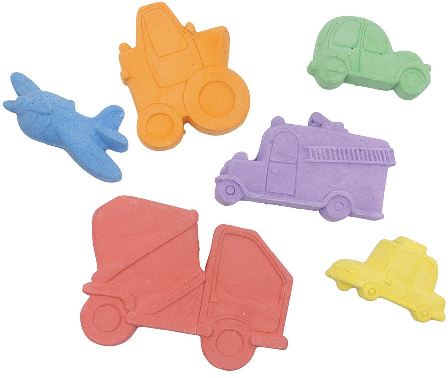 6-Piece Vehicle Chalk Set – Washable, Safe & Colorful Outdoor Fun