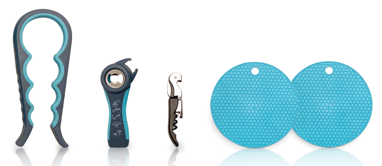 Your Everyday Kitchen Hero – 5-Piece Opener Set for Effortless Access
