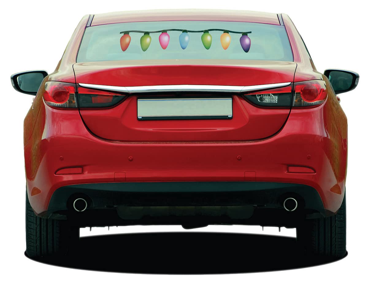 Santa Window Clings Christmas Decorations for Car Exterior Set