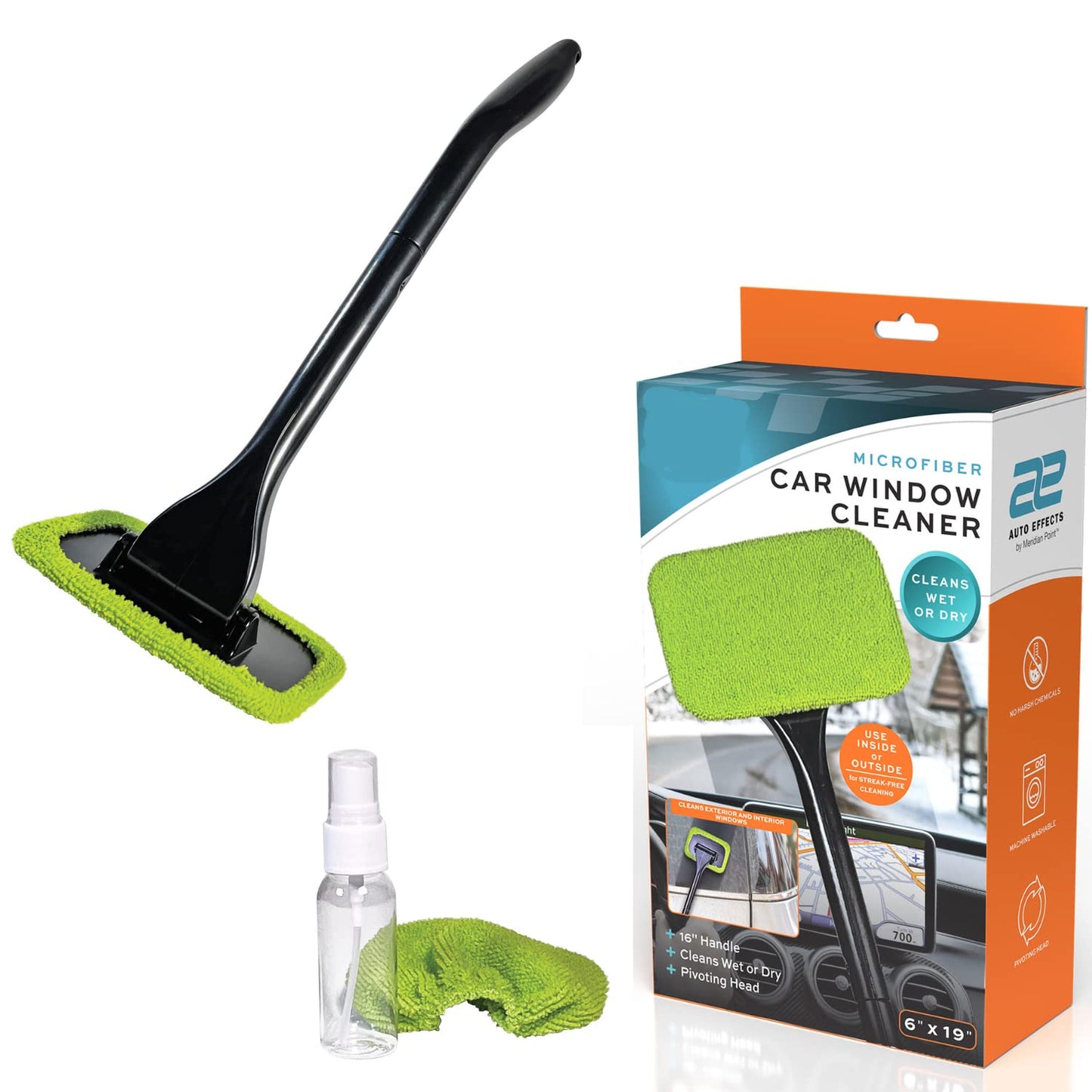 Car Window Cleaner Auto Interior Car Cleaner Window Cleaning Kit, Car Glass Cleaner
