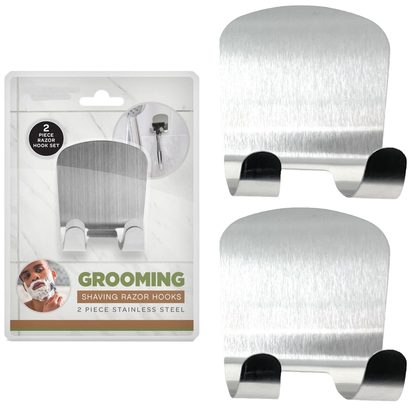 Shaver Razor Holder For Shower Wall - Pack Of 2 Shower Razor Holder