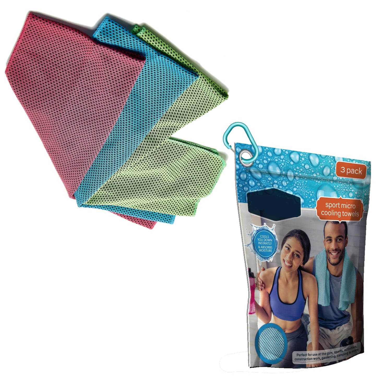 Stay Cool Anywhere – 3 Pack Instant Cooling Towels for Sports & Fitness