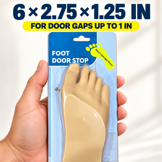 Foot Shaped Door Stop for a Playful Entryway. Funny Hilarious and Functional