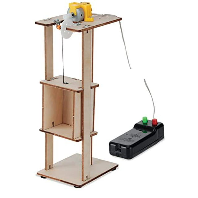 Motorized Wooden Elevator Build Kit – DIY Kids Stem Projects Kits – Science Kids Wooden Toys Stem for Kids – Wooden Stem Toys for 8 Year Olds for Kids