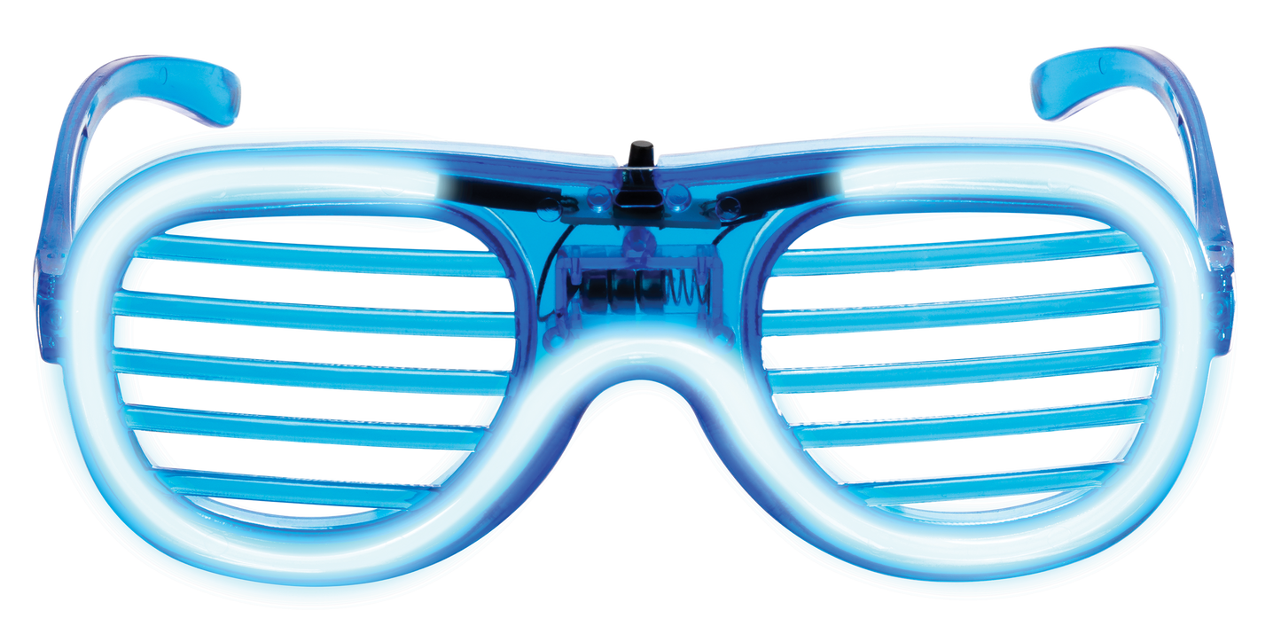 Glow in the Dark Party Supplies LED Light-Up Sunglasses Bulk with 3 Flashing Modes - Super Bright Neon Glasses for Kids & Adults Perfect for Birthday Parties - Batteries Included