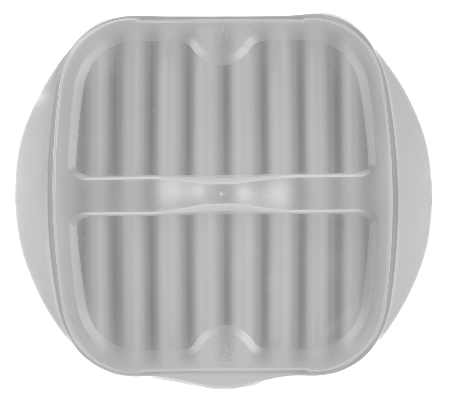 Microwave Bacon Pan Cooker With Lid - Microwave Bacon Plate Fits Up to 8 Strips, Splatter-Free Dishwasher Safe Microwavable Bacon Tray Plate