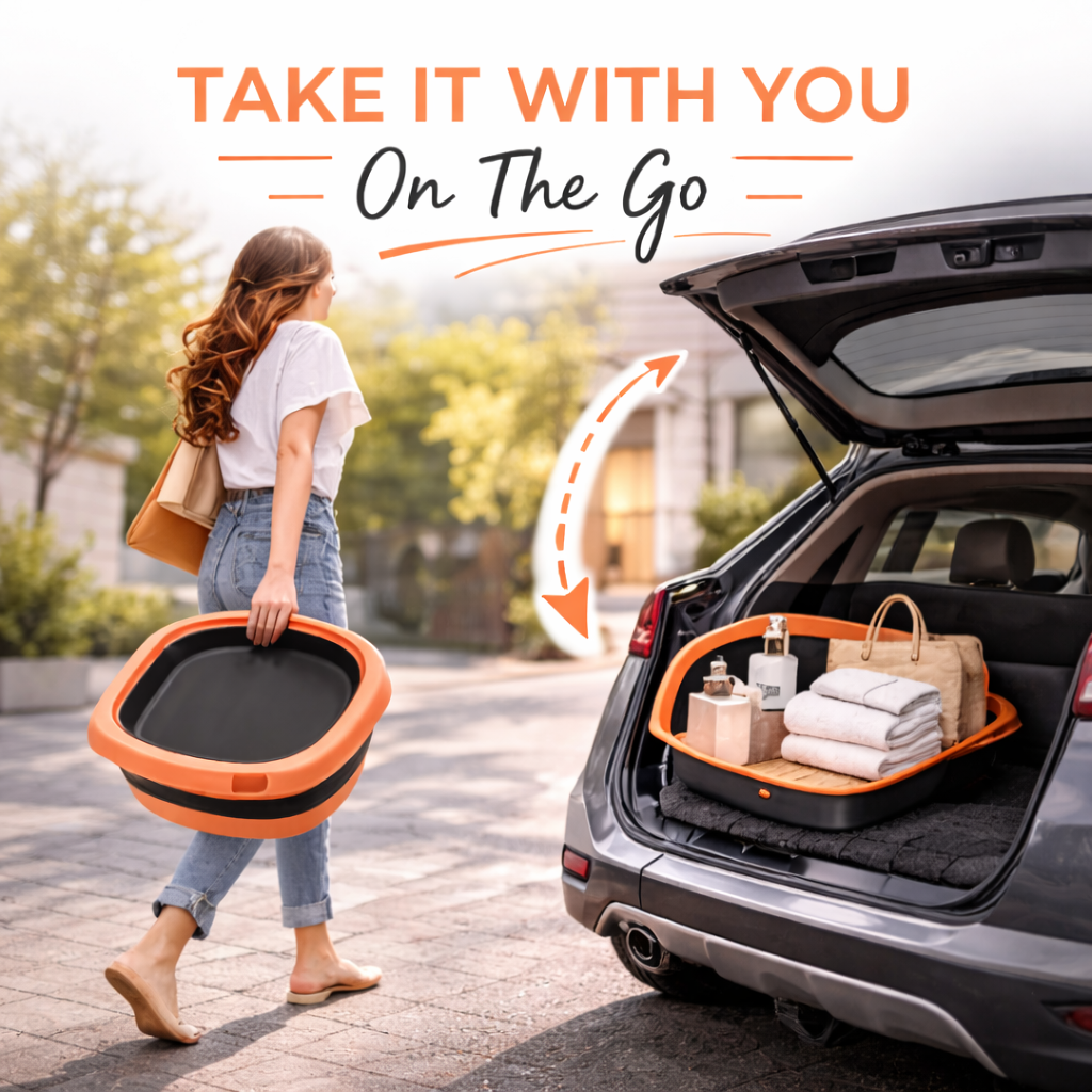 Collapsible Foot Spa Pedicure Gift Set