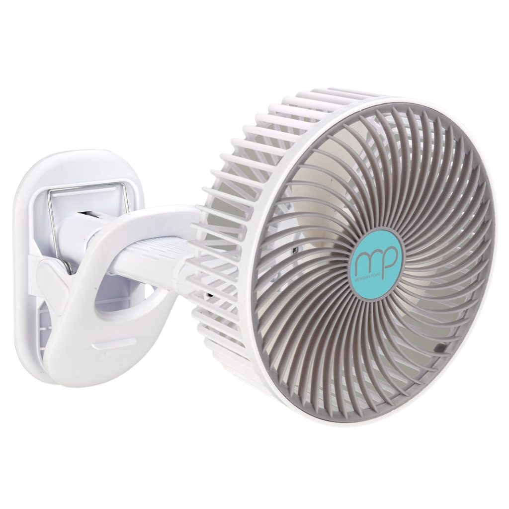 Portable USB Clip-On Fan with 3 Speeds and 4-in-1 Flexible Mount