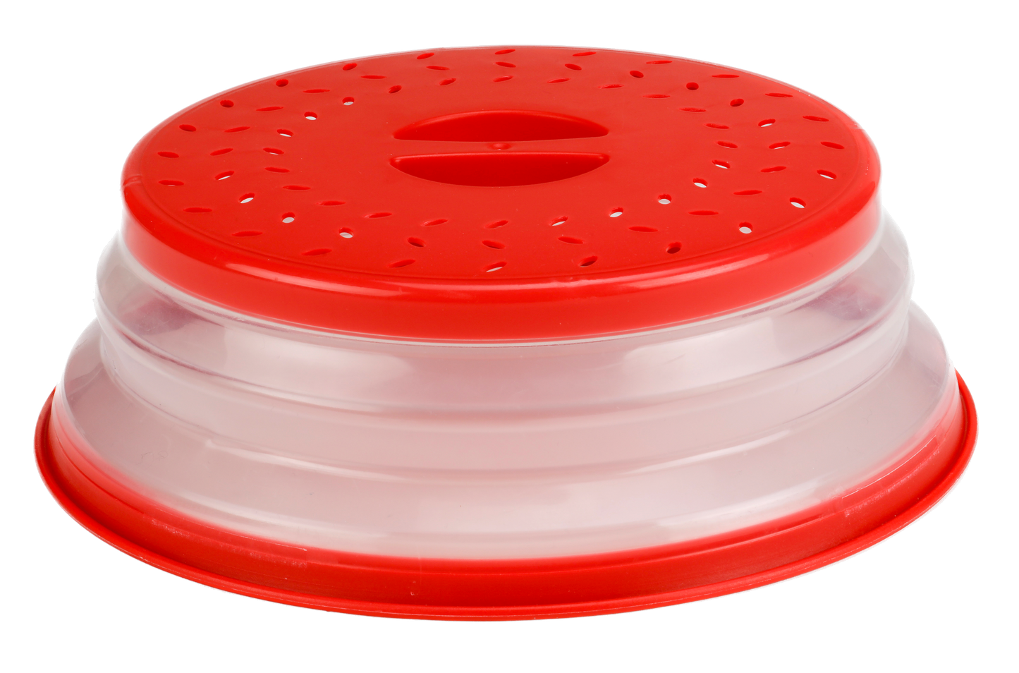 Microwave Splatter Cover with Handle – BPA-Free, Dishwasher Safe, Multi-Level Adjustable Lid & Colander – Protects Against Splatter, Fits Most Plates & Bowls