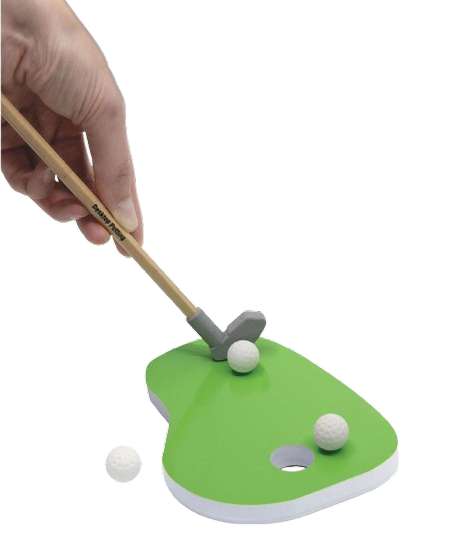 Desktop Putting Stationery Set – Mini Golf Office Gift with 3 Eraser Golf Balls & 100-Page Putting Green Memo Pad – Fun Desk Toy & Perfect Gift for Golf Lovers