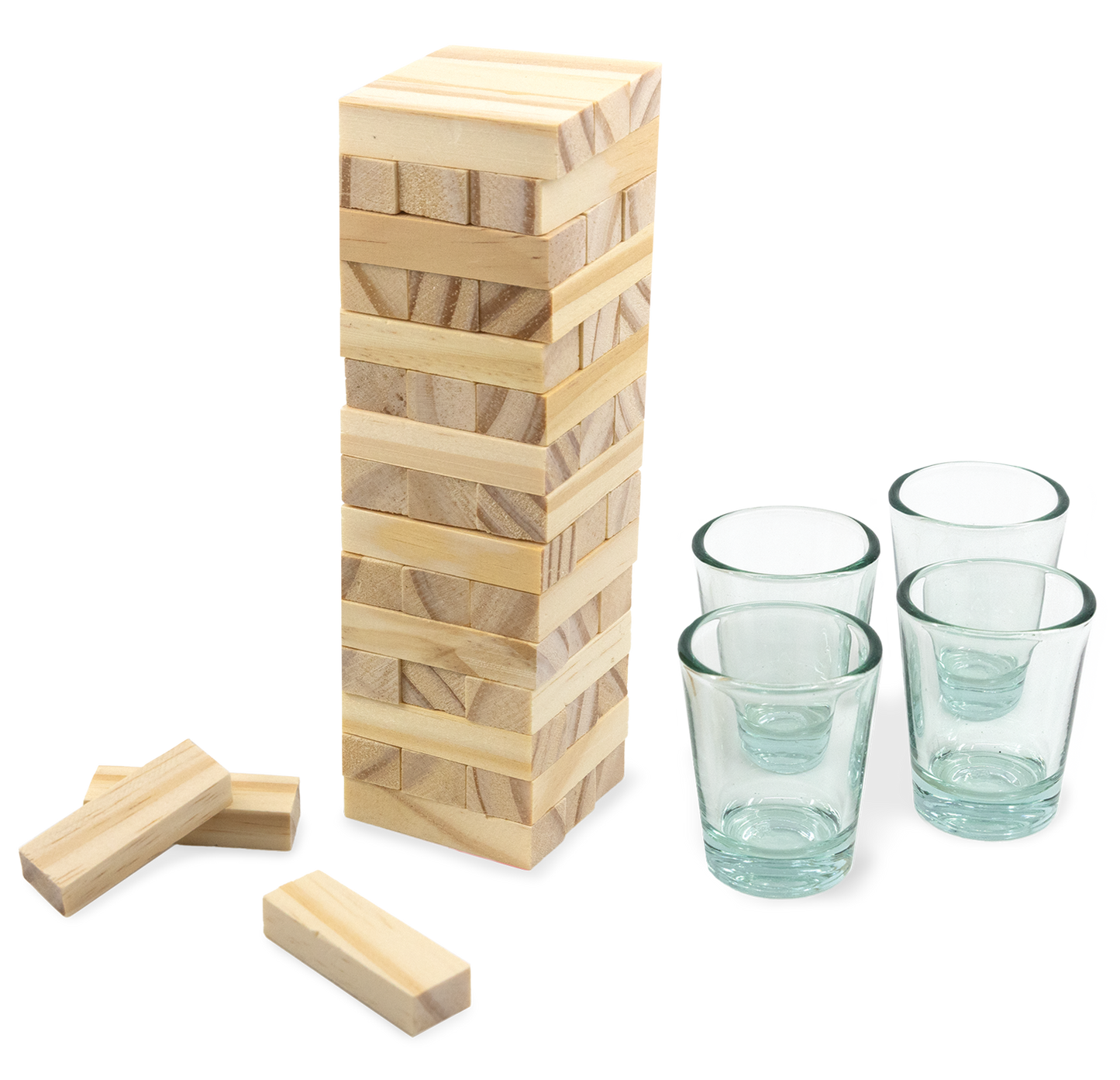 Tipsy Blocks Drinking Game – Stack, Sip, and Laugh with This Party-Ready Tower Set