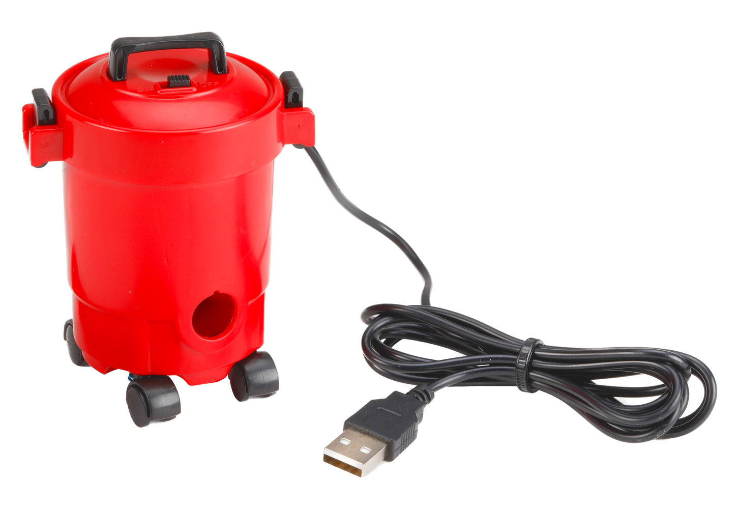Miniature USB Powered Portable Shop Vac – 4" Compact Vacuum for Keyboard & Desktop Cleanup, Includes Detachable Hose & 5ft USB Cord