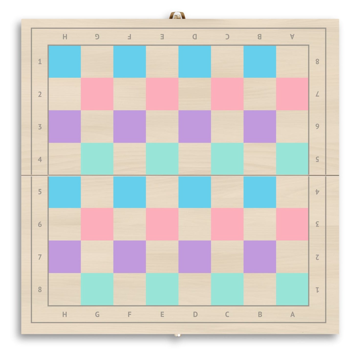 2 in 1 Wooden Chess and Checkers Set - Chess Set for Kids â€“ 11 x 11 Wood Game Board Folds As Storage Case