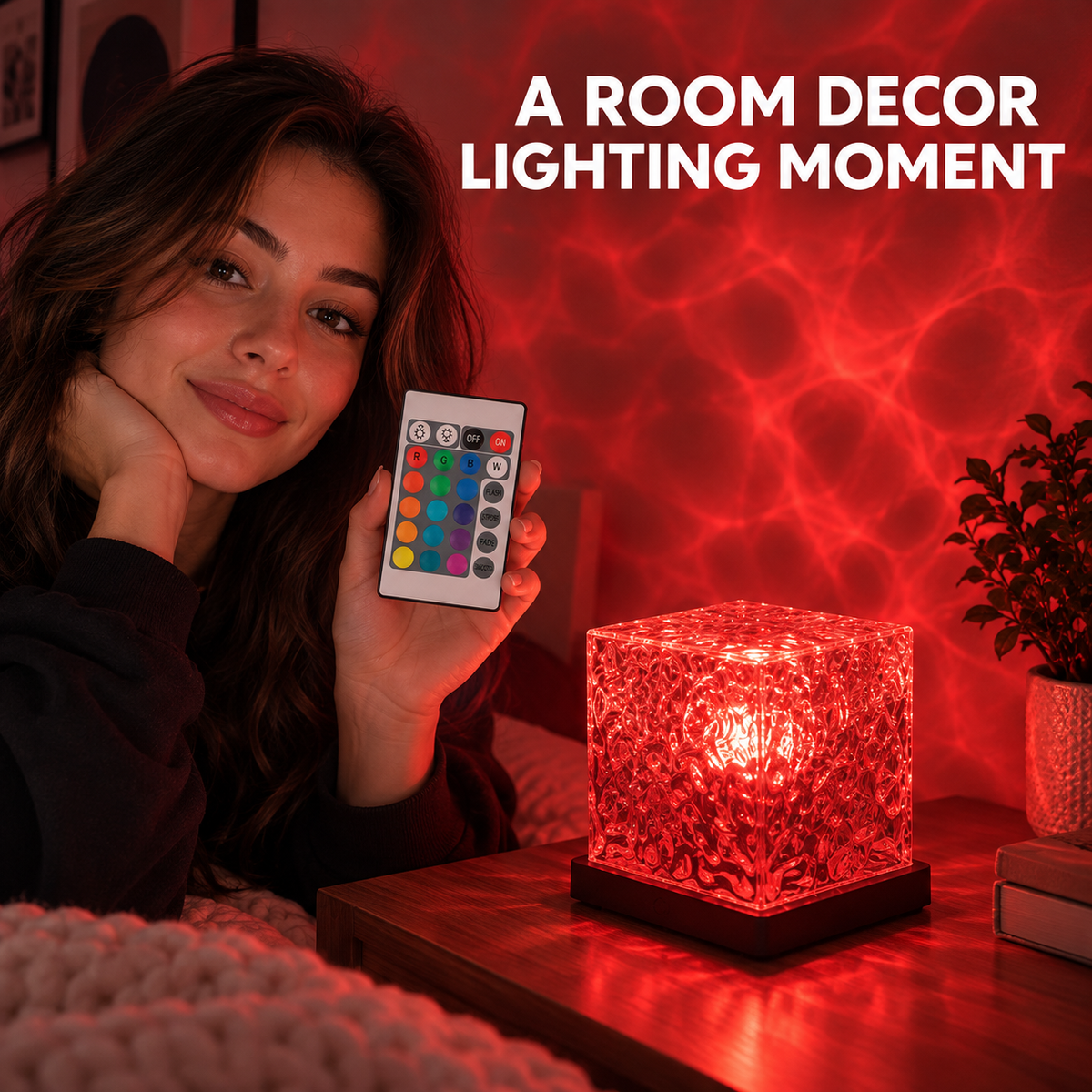 Aurora Northern Lights Projector with Remote Control USB Rechargeable for Bedroom and Dorm Decor