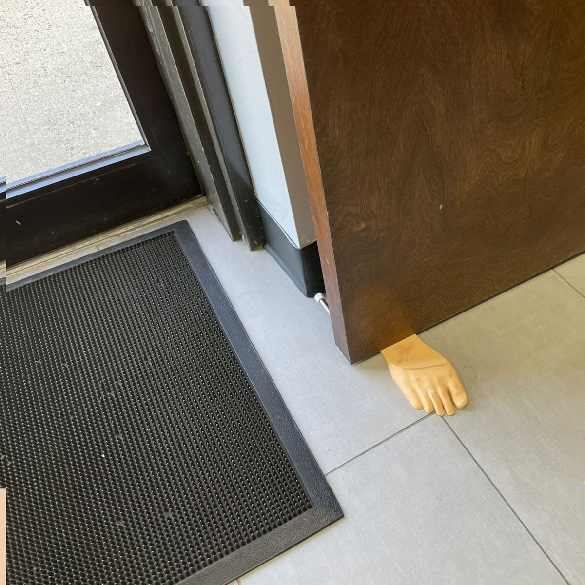 Foot Shaped Door Stop for a Playful Entryway. Funny Hilarious and Functional