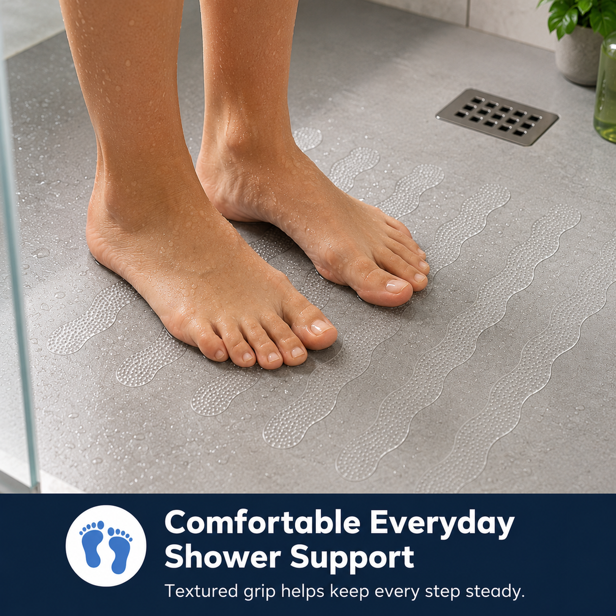 2 Cards Each - 24 Pcs Set Shower Gripz