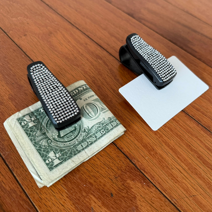 (2) Bling Visor Clip