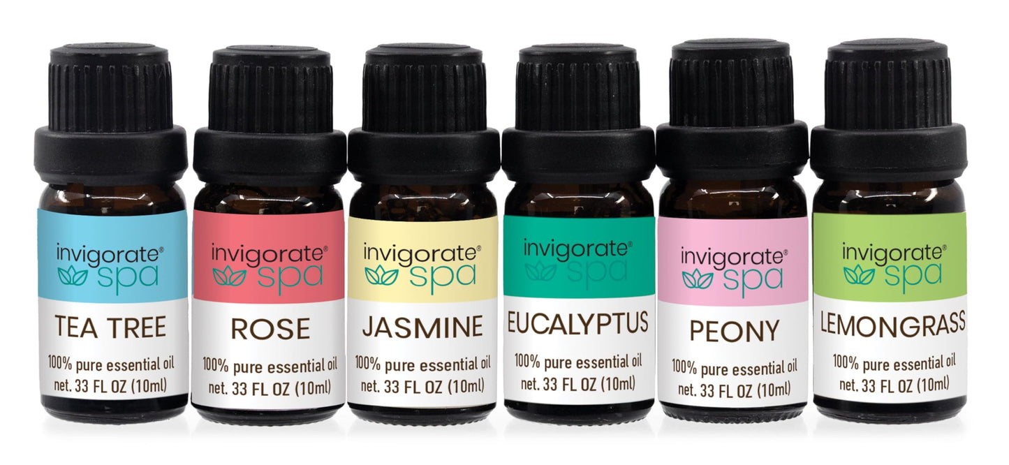 6-Pack Essential Oil Set Diffuser Oils Variety 6x10ml Home Office Aromas