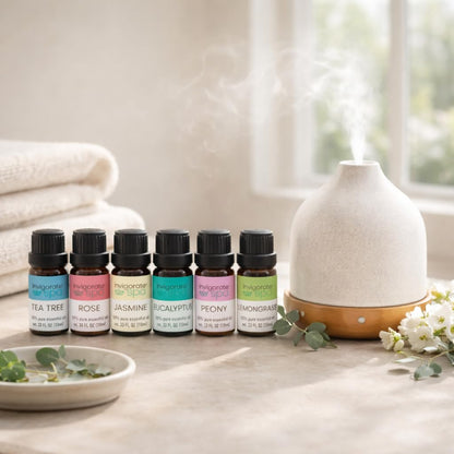 6-Pack Essential Oil Set Diffuser Oils Variety 6x10ml Home Office Aromas