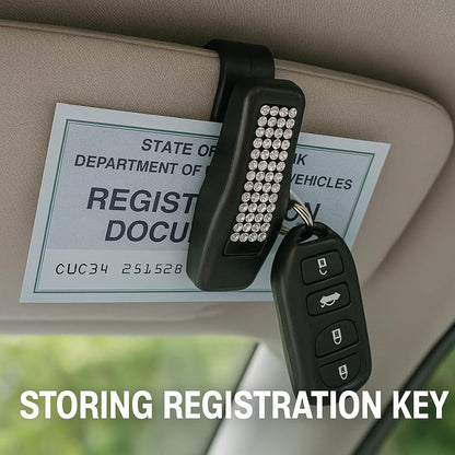 (2) Bling Visor Clip