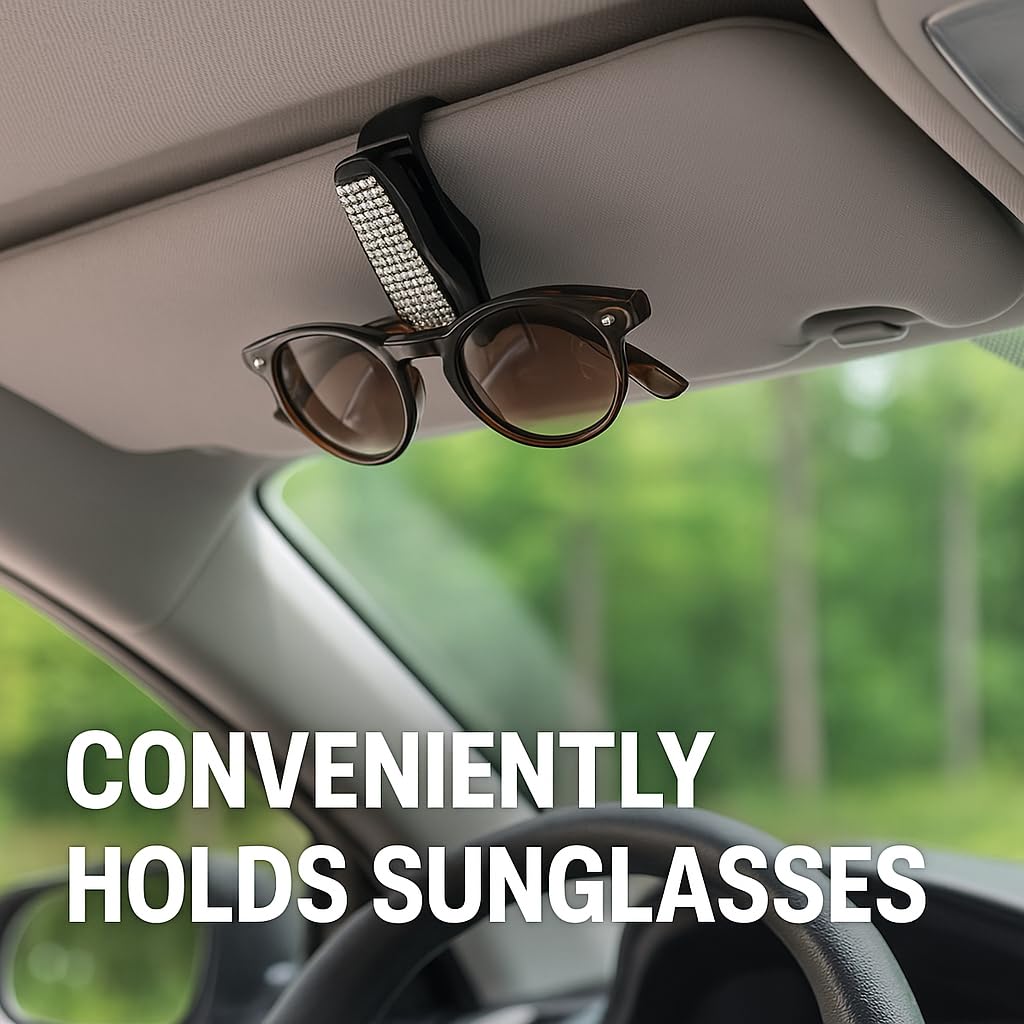 (2) Bling Visor Clip