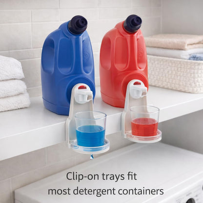 2 Pack Laundry Detergent Cup Holder Catch Tray