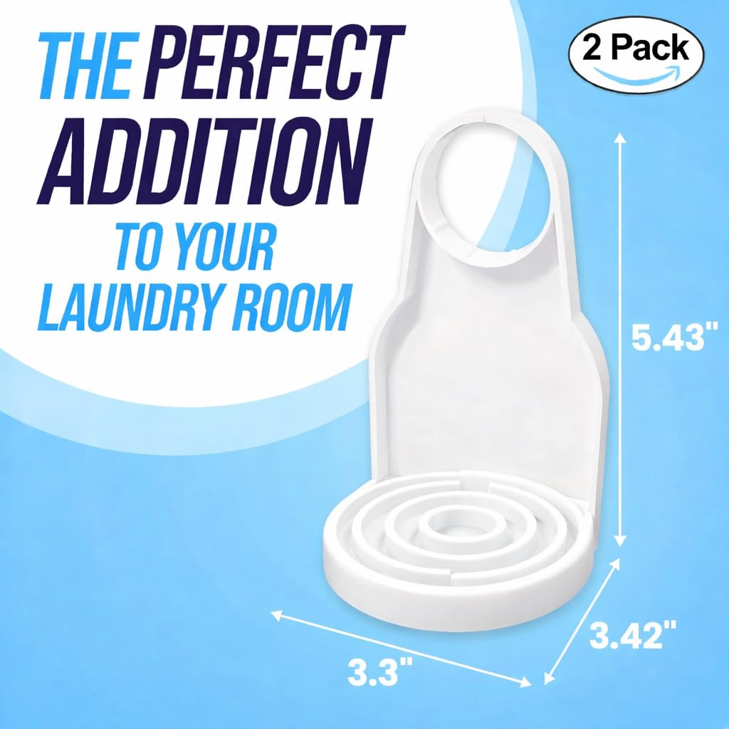 2 Pack Laundry Detergent Cup Holder Catch Tray