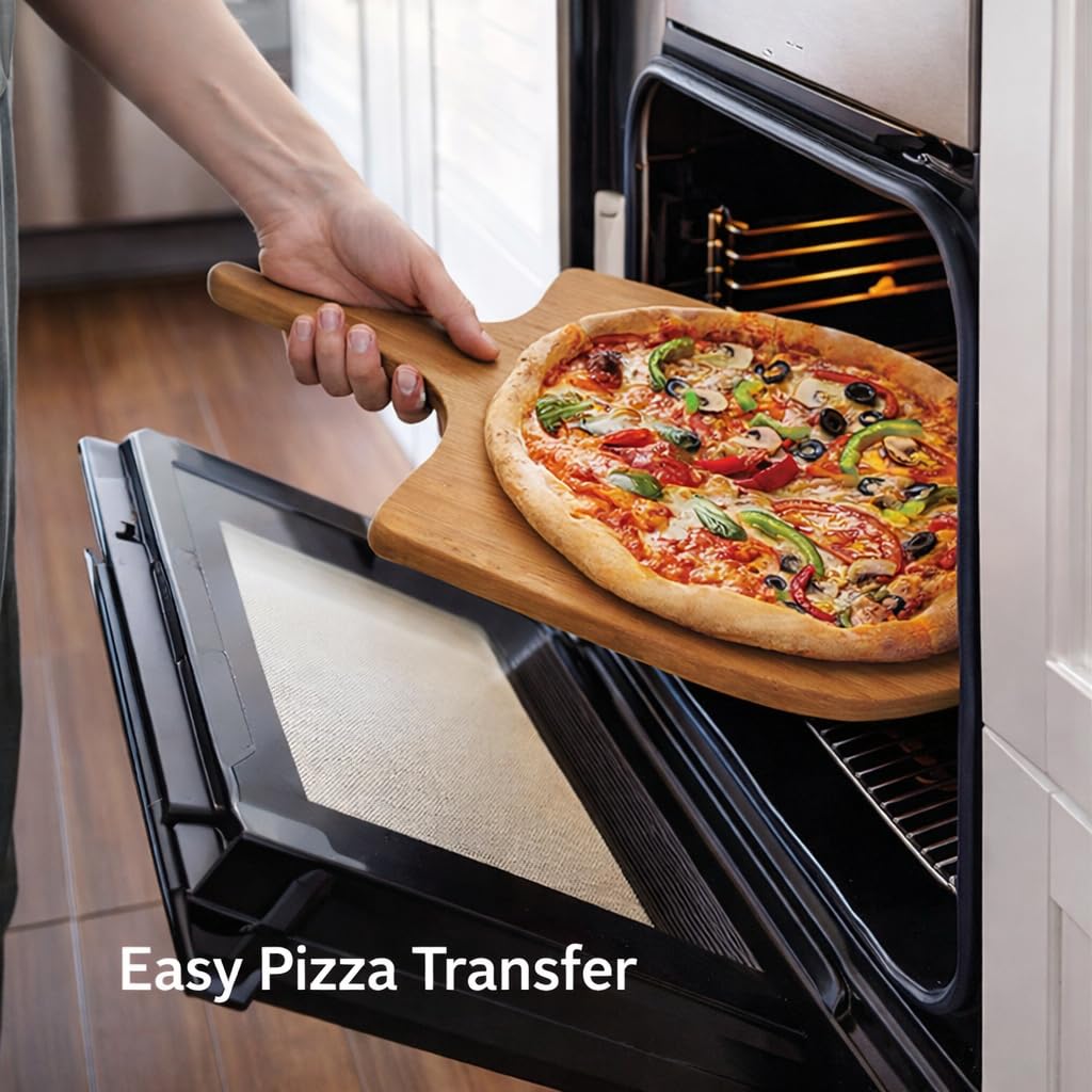 10 Inch Bamboo Wood Pizza Paddle