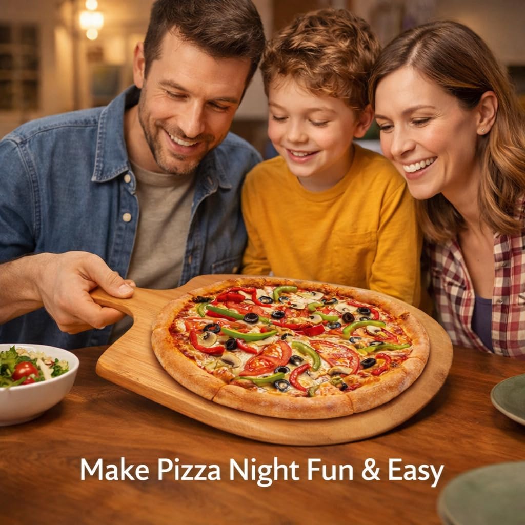 10 Inch Bamboo Wood Pizza Paddle