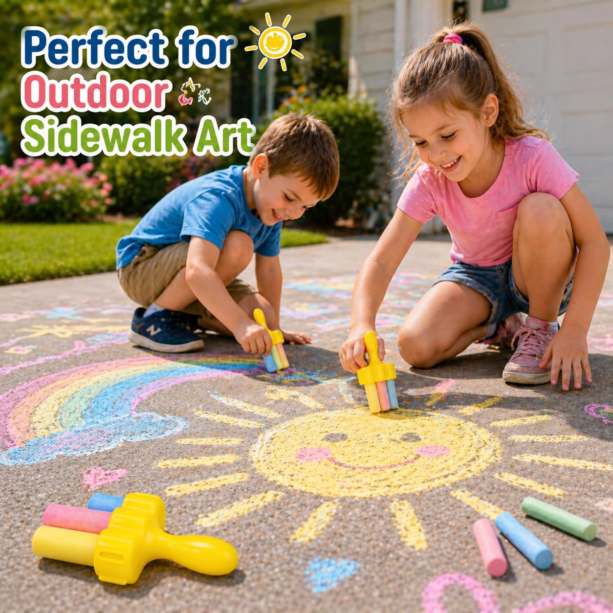 4 PIECE SIDEWALK CHALK SET