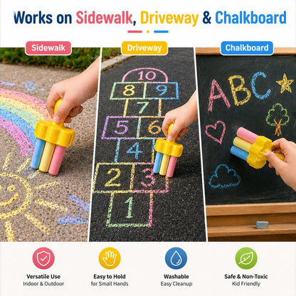 4 PIECE SIDEWALK CHALK SET