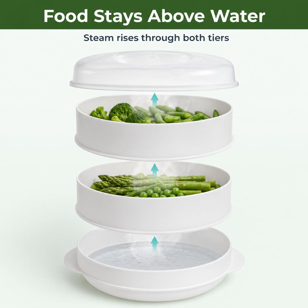 2 Tier Microwave Steamer