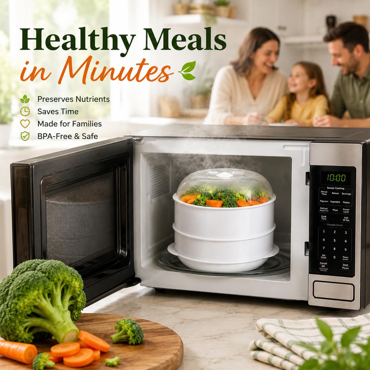 2 Tier Microwave Steamer
