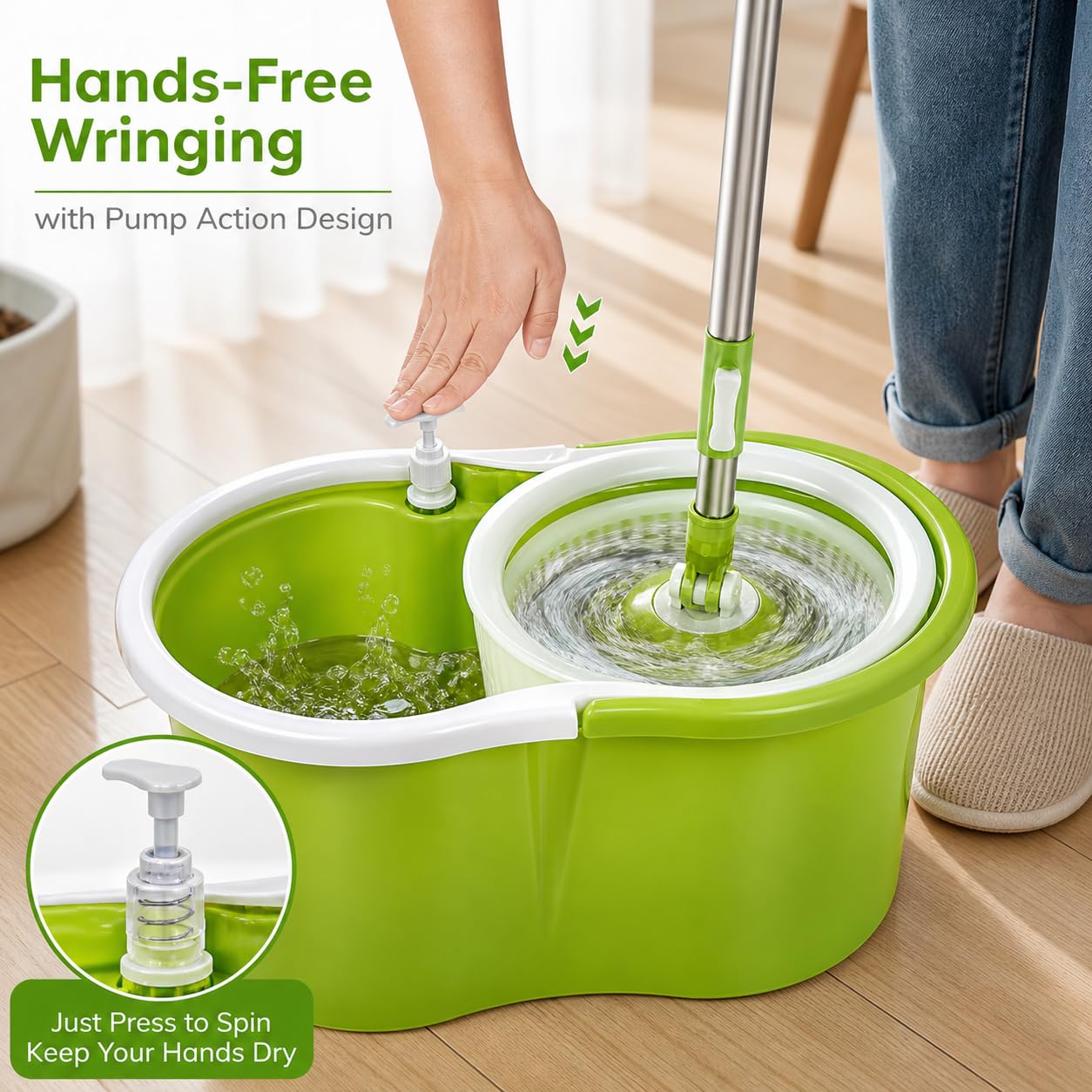 Spin Swift Spinning Mop For Hard Floors