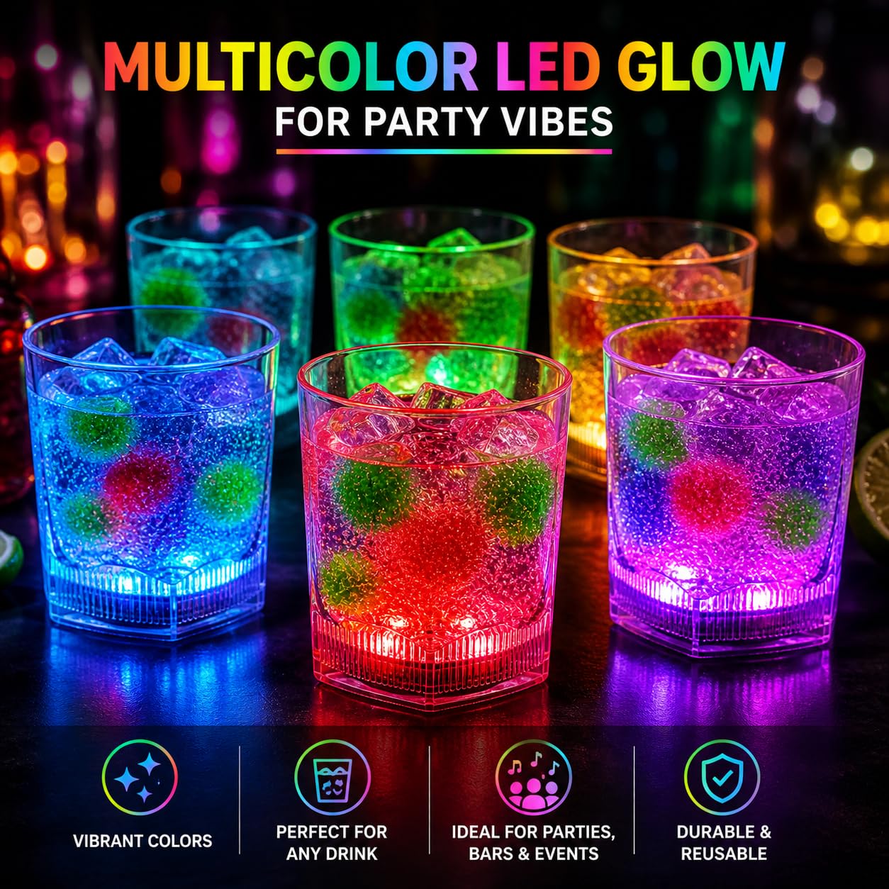 2 Pcs Set 10.0 Fl Oz. Light Up Tumbler