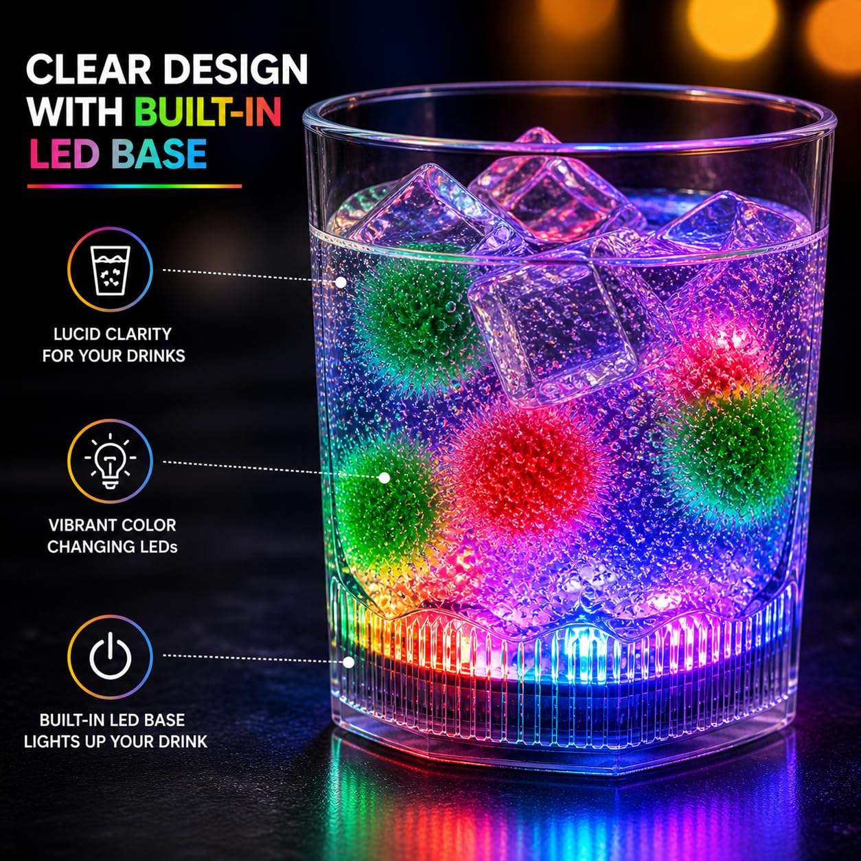 2 Pcs Set 10.0 Fl Oz. Light Up Tumbler