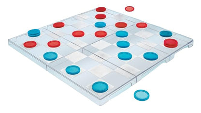 Translucent Checkers Board Game with Acrylic Game Pieces