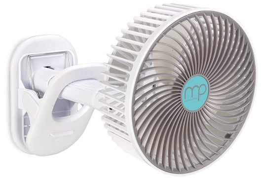 Portable USB Clip-On Fan with 3 Speeds and 4-in-1 Flexible Mount