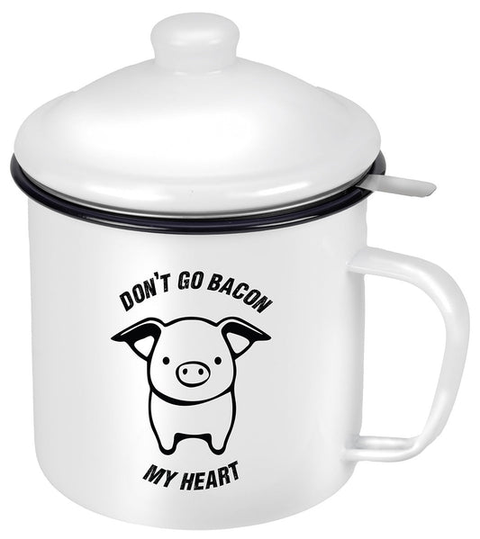 Bacon Grease Strainer & Storage Canister with Heat-Resistant Design