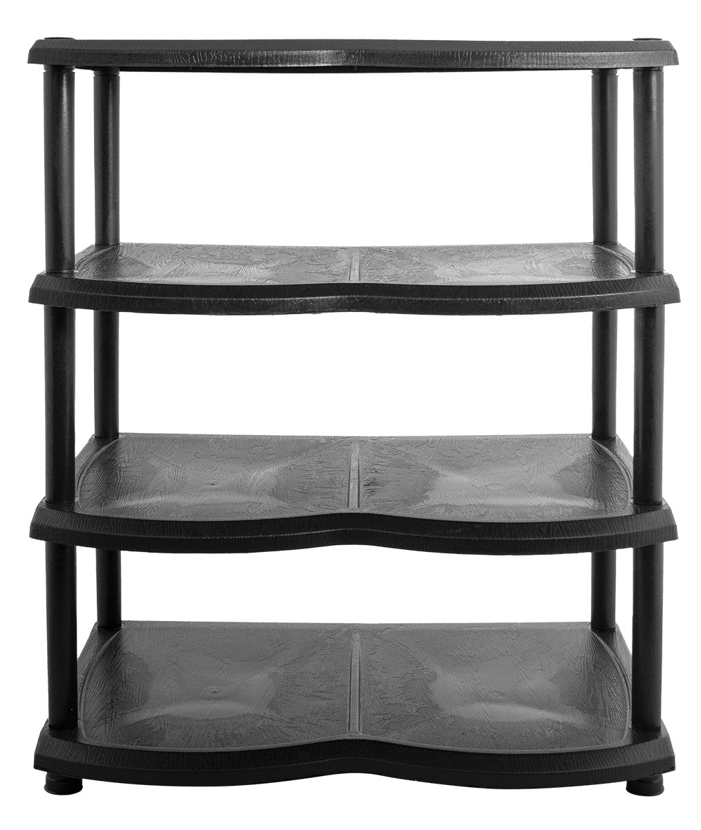 4 Tier Shoe Rack Plastic Storage Shelf Free Standing Organizer Closet Entryway