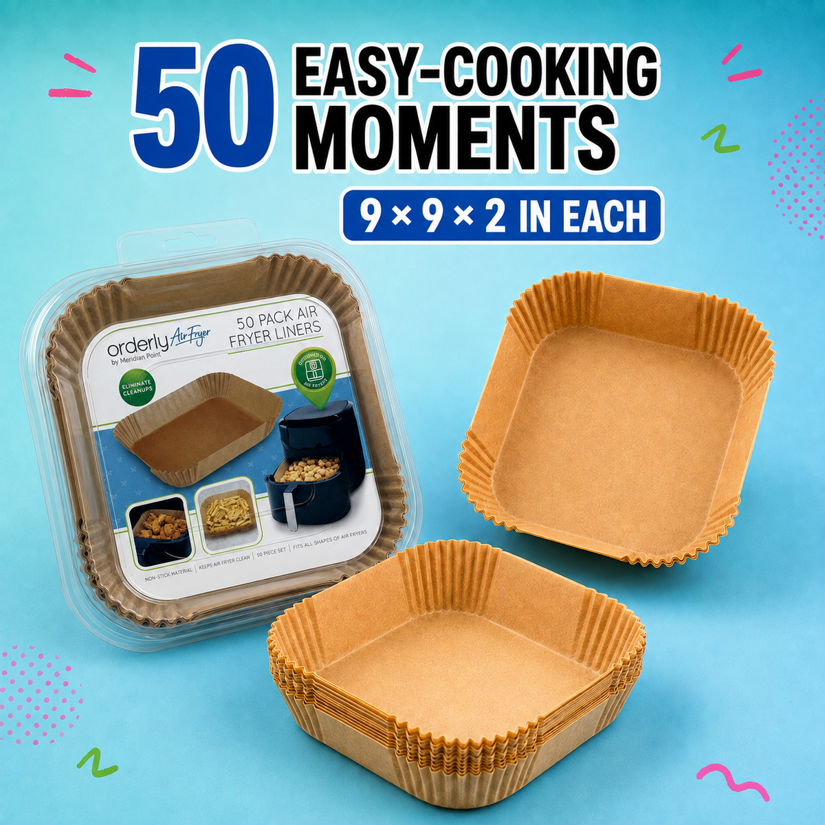 50 Pack Air Fryer Linerss