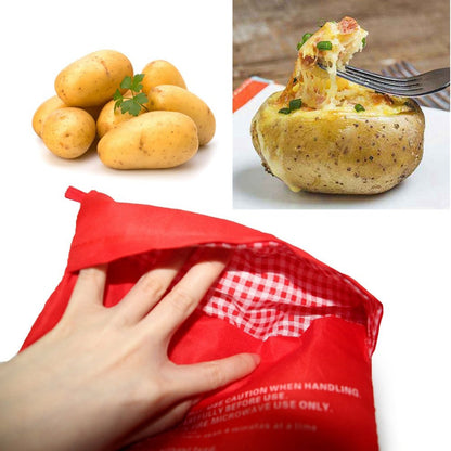 2 Pack Potato Pocket Microwave Potato Pouch