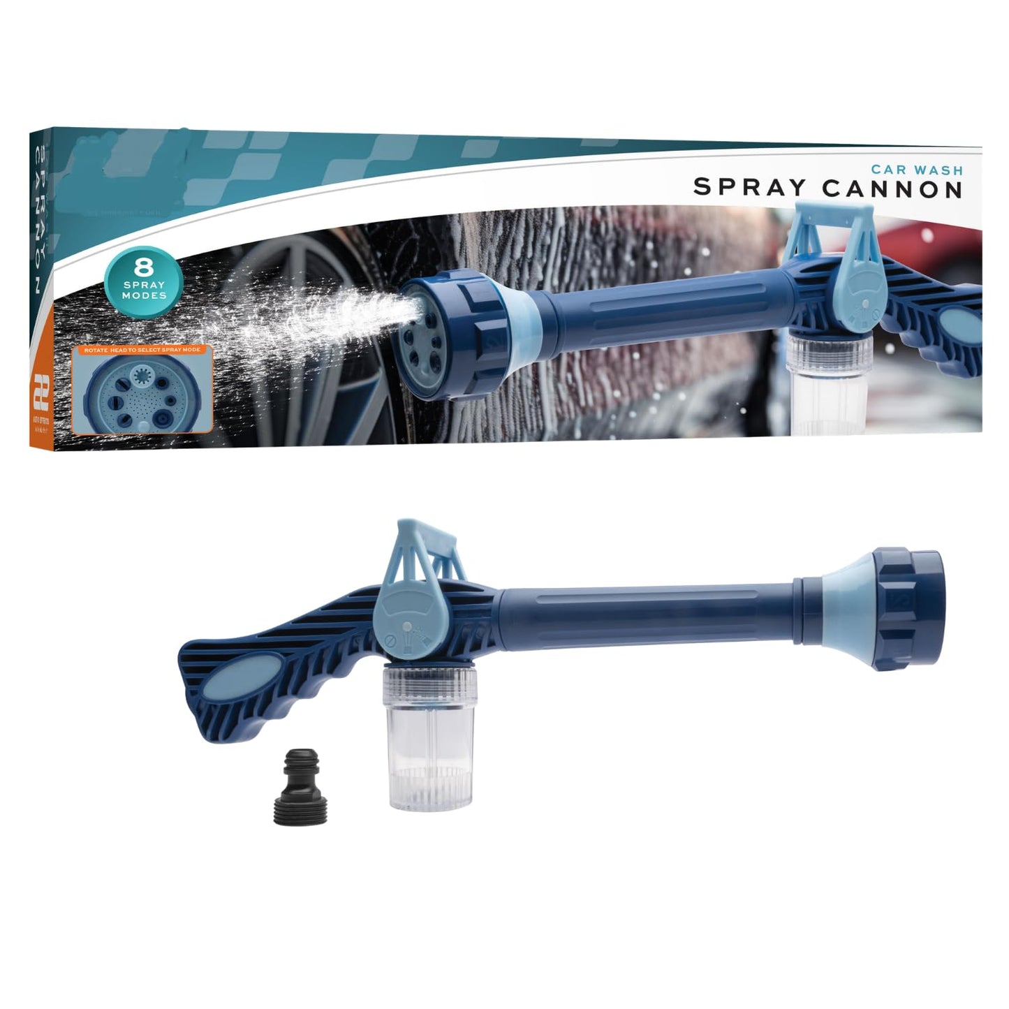 Car Wash Water Spray Cannon (reservoir hold 2.7 Fl Oz of detergent)