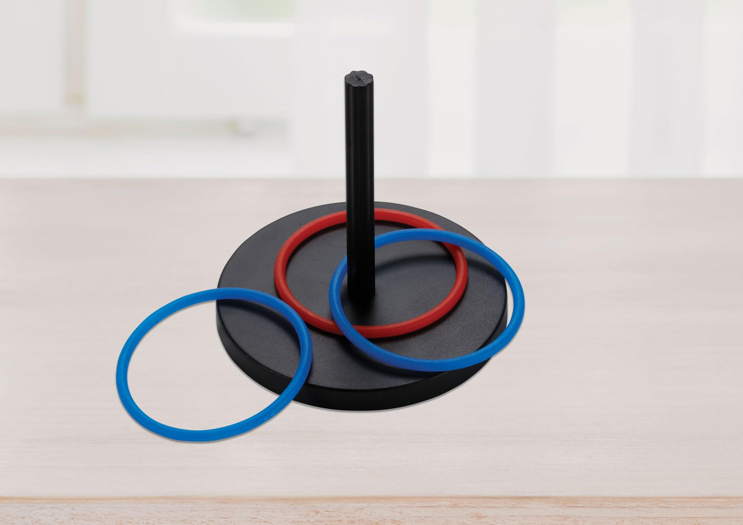 2 In 1 Desktop Horseshoe And Ring Toss Game