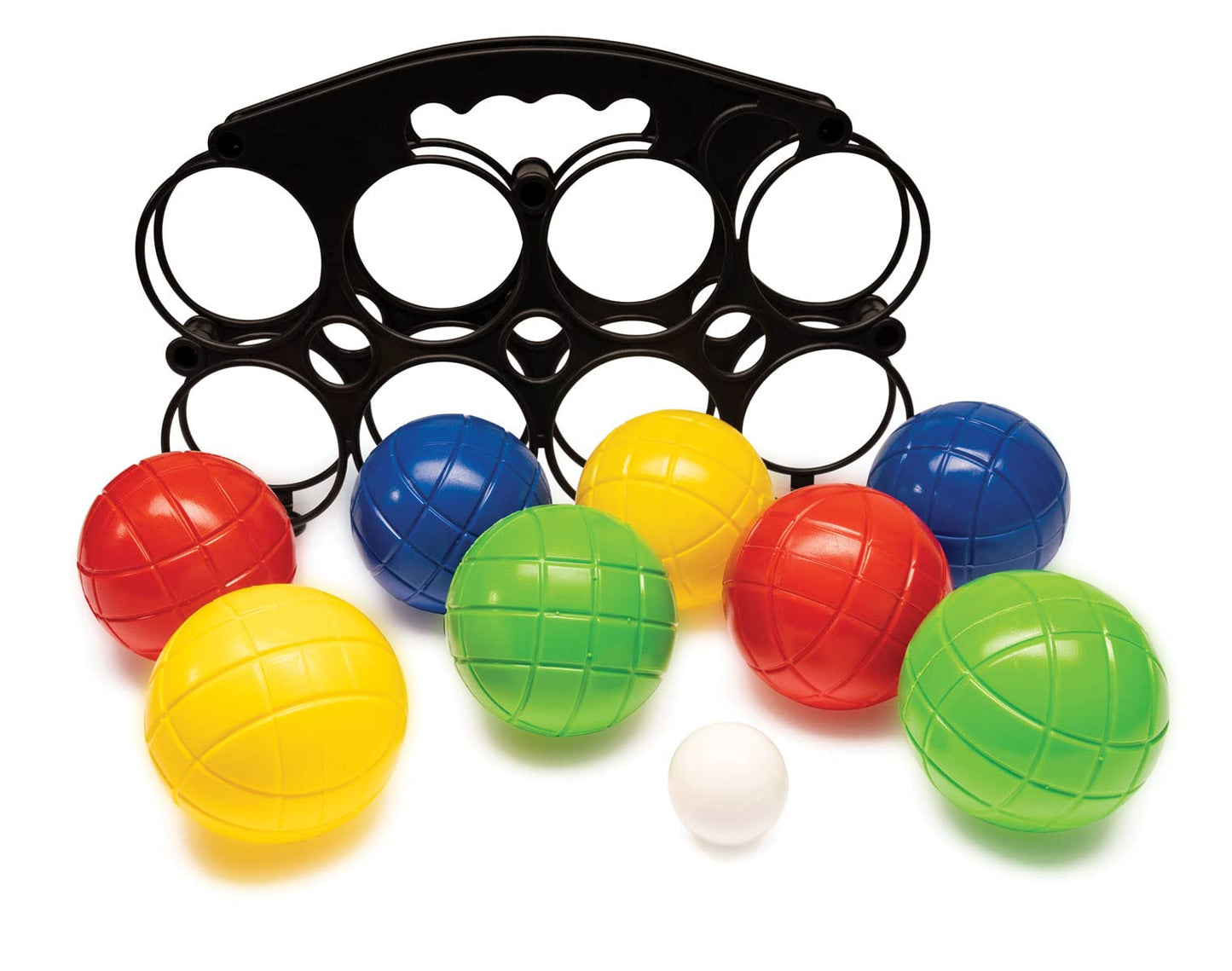 9 Piece Beach Bocce Ball Starter Set Yard Game for Kids Adults - Water Filled Bocce Ball Game Set with Carrying Case