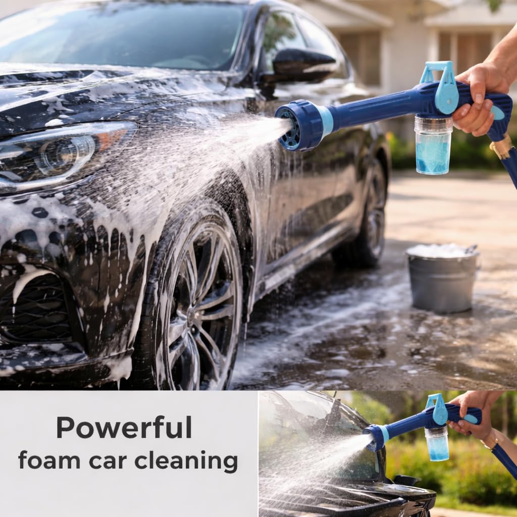 Car Wash Water Spray Cannon (reservoir hold 2.7 Fl Oz of detergent)